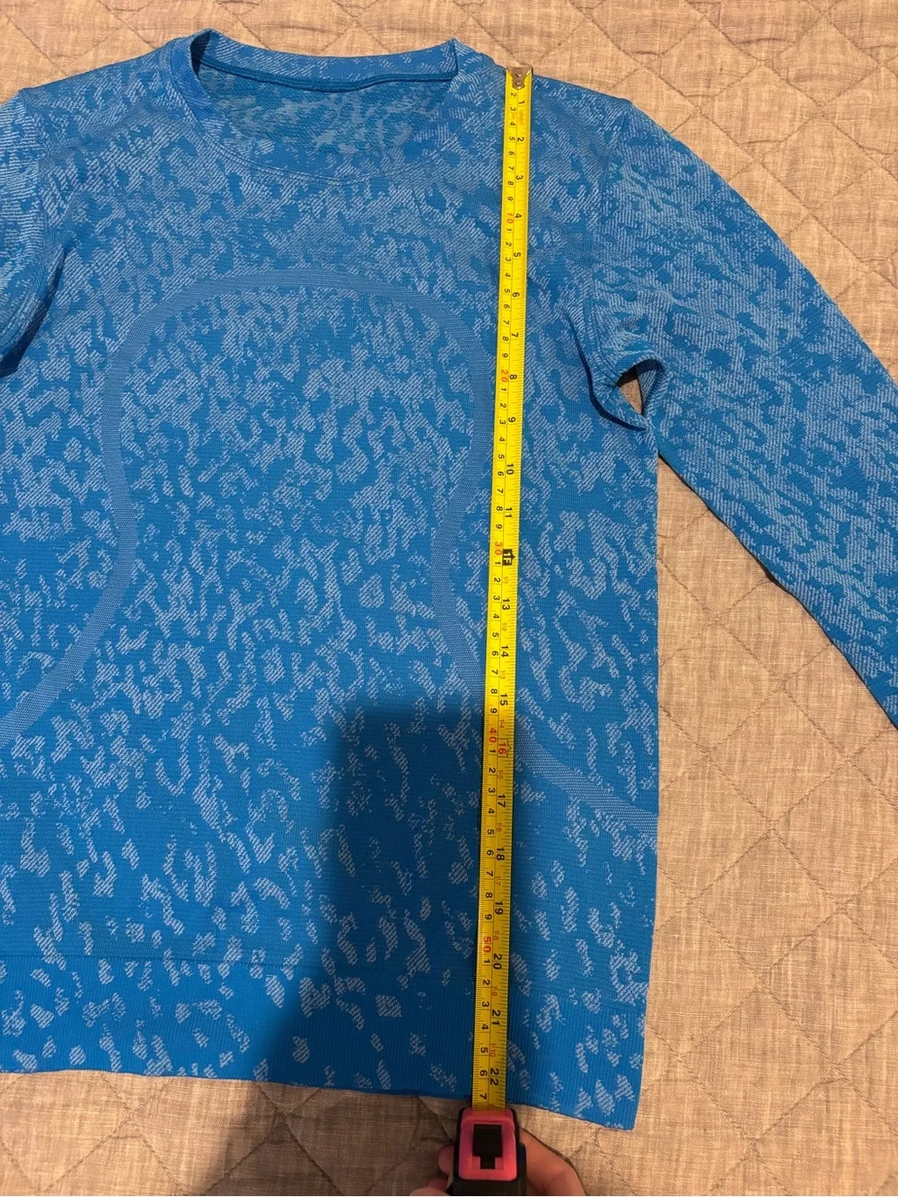 lululemon athletica Long Sleeve Athletic Top - Bright Blue